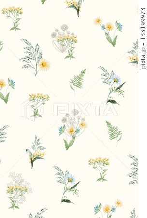 Soft Pastel Patterns with Florals Fruits and Cute Motifs for Notebook Designs 133199973