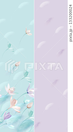 Soft Pastel Patterns with Florals Fruits and Cute Motifs for Notebook Designs 133200024