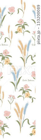 Soft Pastel Patterns with Florals Fruits and Cute Motifs for Notebook Designs Soft Pastel Patterns with Florals Fruits and Cute Motifs for Notebook Designs 133200089