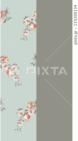 Soft Pastel Patterns with Florals Fruits and Cute Motifs for Notebook Designs 133200134