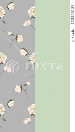 Soft Pastel Patterns with Florals Fruits and Cute Motifs for Notebook Designs 133200182
