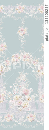 Soft Pastel Patterns with Florals Fruits and Cute Motifs for Notebook Designs 133200237