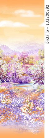 Soft Pastel Patterns with Florals Fruits and Cute Motifs for Notebook Designs 133200292