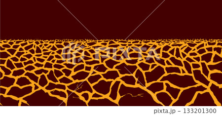 Molten magma. Vector drawing of volcanic lava Molten magma. Vector drawing of volcanic lava 133201300