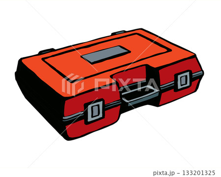 Suitcase for tools. Vector drawing Suitcase for tools. Vector drawing 133201325