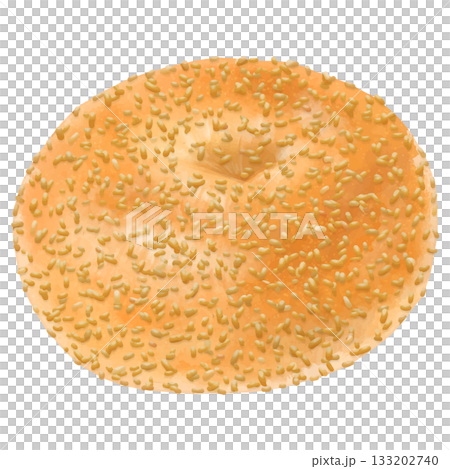 リアルなベーグル1個(ゴマ) 133202740