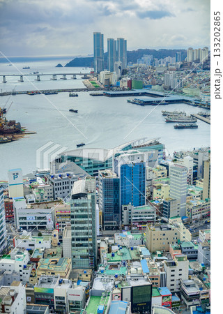 Cityscape of Busan Metropolitan City and Busan harbor in Busan, South Korea Cityscape of Busan Metropolitan City and Busan harbor in Busan, South Korea 133202865