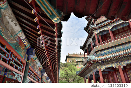 Tower of Buddhist Incense (Foxiangge) on the Longevity Hill of The Summer Palace in Beijing, China Tower of Buddhist Incense (Foxiangge) on the Longevity Hill of The Summer Palace in Beijing, China 133203319