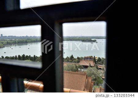 The Summer Palace and Kunming lake, complex of imperial Chinese gardens and palaces in Beijing, China 133203344