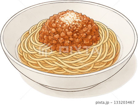 ほのかな感じの薄いラインドローイングイラスト 133203467