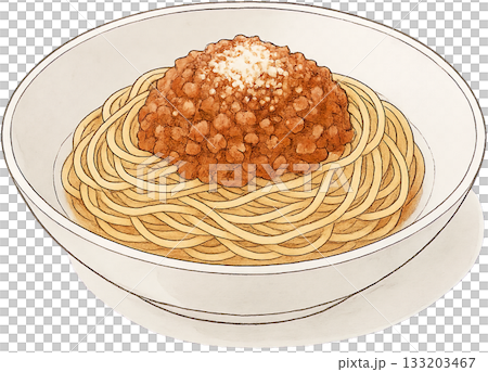 ほのかな感じの薄いラインドローイングイラスト 133203467