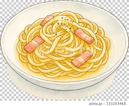 ほのかな感じの薄いラインドローイングイラスト 133203468