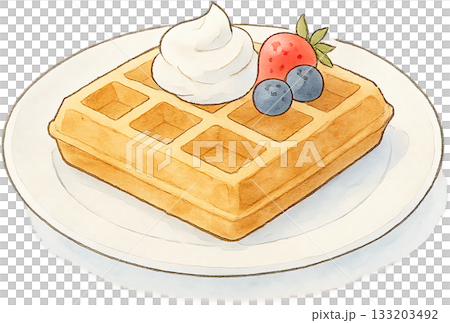 ほのかな感じの薄いラインドローイングイラスト 133203492