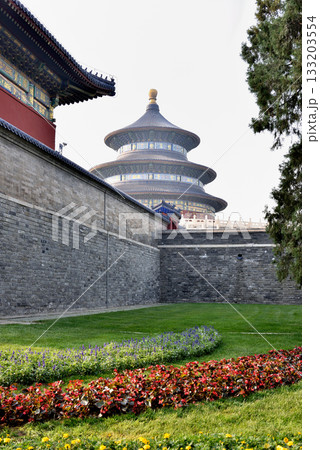 Historic landmark of Temple of Heaven, complex of imperial religious Confucian buildings in Beijing, China Historic landmark of Temple of Heaven, complex of imperial religious Confucian buildings in Beijing, China 133203554