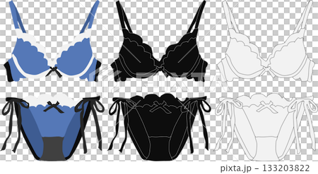 下着のイラストセット 下着のイラストセット 133203822