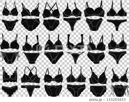 下着のイラストセット 下着のイラストセット 133203833