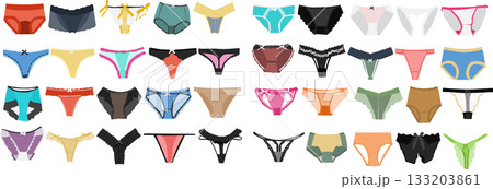 下着のイラストセット	 133203861
