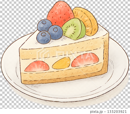 一幅線條柔和的插圖 133203921