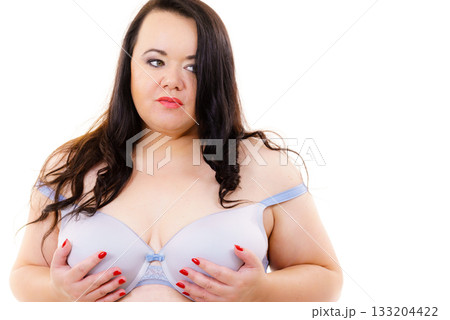 Big woman wearing bra Big woman wearing bra 133204422