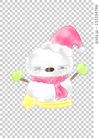 A snowman trying to resist sleepiness A snowman trying to resist sleepiness 133204766