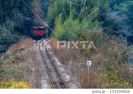 冬の坂を上る津山線岡山駅行き快速列車ことぶき1 岡山県岡山市北区 冬の坂を上る津山線岡山駅行き快速列車ことぶき1 岡山県岡山市北区 133204809