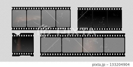 Vintage film strip frame - photo negative border 133204904