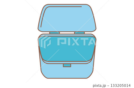 介護用の入れ歯入れのシンプルなイラスト 133205014