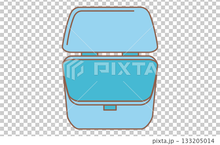 介護用の入れ歯入れのシンプルなイラスト 133205014