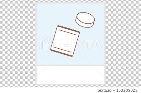 假牙清潔劑的簡單向量圖 133205025