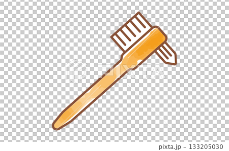 簡單的牙刷水彩手繪插圖素材 133205030