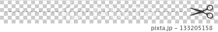 切り取り線 133205158