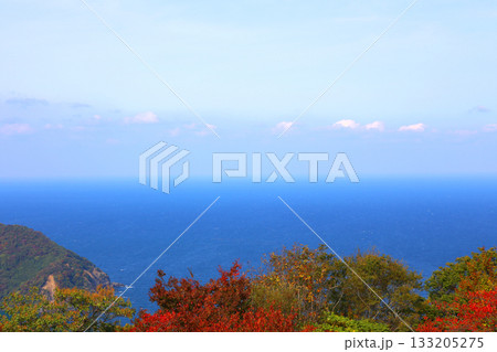 三方テラス　三方五湖レインボーライン　山頂公園　日本海　水月湖　日向湖　菅湖　久々子湖　若狭湾　 133205275