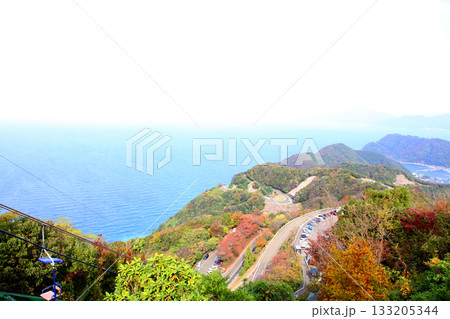 三方テラス　三方五湖レインボーライン　山頂公園　日本海　水月湖　日向湖　菅湖　久々子湖　若狭湾　 133205344