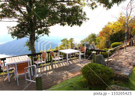 三方テラス　三方五湖レインボーライン　山頂公園　日本海　水月湖　日向湖　菅湖　久々子湖　若狭湾 133205425