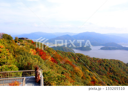 三方テラス　三方五湖レインボーライン　山頂公園　日本海　水月湖　日向湖　菅湖　久々子湖　若狭湾 133205510