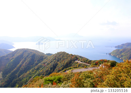 三方テラス　三方五湖レインボーライン　山頂公園　日本海　水月湖　日向湖　菅湖　久々子湖　若狭湾 133205516