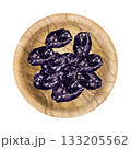 Prunes, dried plum, watercolor illustration, hand drawing 133205562