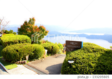 三方テラス　三方五湖レインボーライン　山頂公園　日本海　水月湖　日向湖　菅湖　久々子湖　若狭湾 133205605