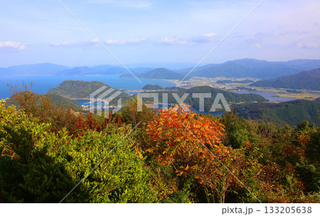 三方テラス　三方五湖レインボーライン　山頂公園　日本海　水月湖　日向湖　菅湖　久々子湖　若狭湾 133205638