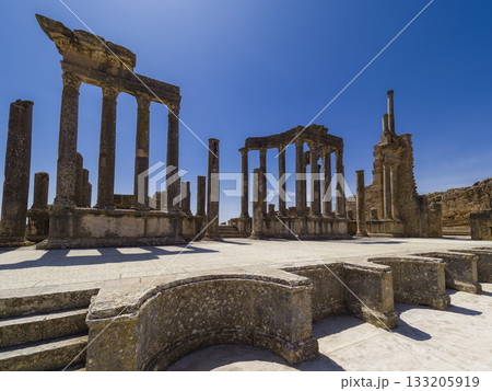チュニジア・ドゥッガ遺跡 古代劇場 / Roman Ruins of Dougga, Tunisia チュニジア・ドゥッガ遺跡 古代劇場 / Roman Ruins of Dougga, Tunisia 133205919