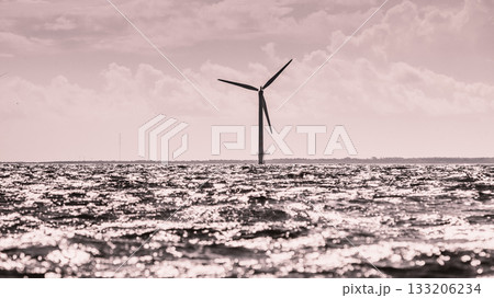 Wind turbines farm in Baltic Sea, Denmark Wind turbines farm in Baltic Sea, Denmark 133206234