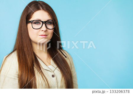 Businesswoman being serious Businesswoman being serious 133206378