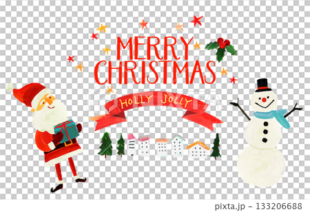 Merry Christmas, Santa Claus, cityscape, hand-drawn, HOLLY JOLLY snowman Merry Christmas, Santa Claus, cityscape, hand-drawn, HOLLY JOLLY snowman 133206688