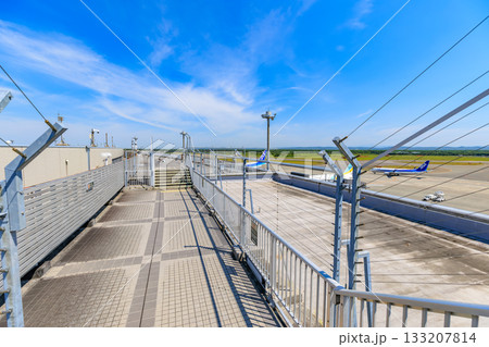 北海道　千歳市　新千歳空港　展望デッキ 133207814