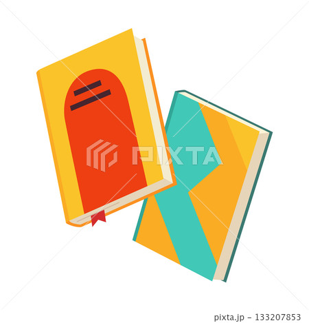 Vector books icon. Learning or education concept. Hand drawn educational symbol for book lovers. Reading, learn and receive education through books. Read more books 133207853