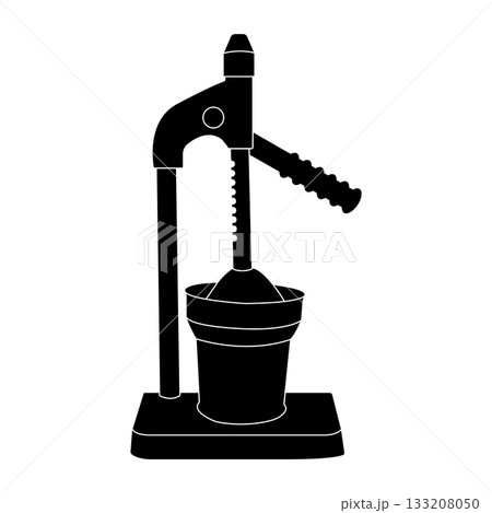 Manual citrus squeezer icon design 133208050