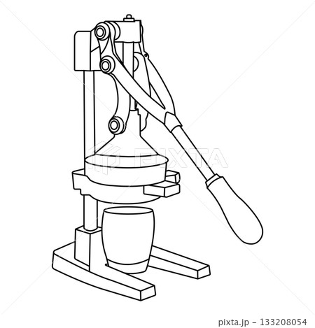 Manual citrus squeezer icon design 133208054