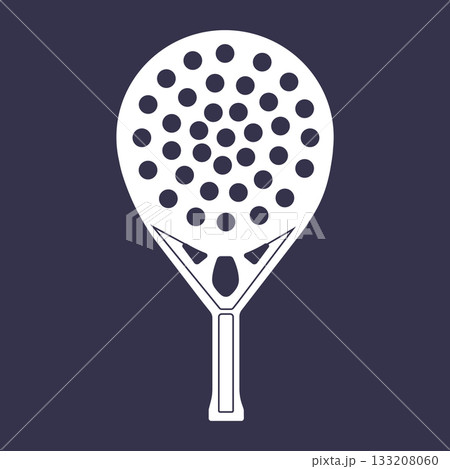 Padel racket icon design 133208060