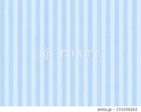 青の水彩風ストライプ背景 133208262