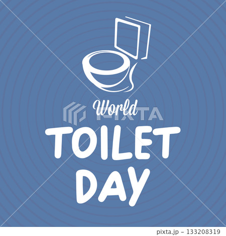 world toilet day banner and poster design template wit toilet bowl icon 133208319